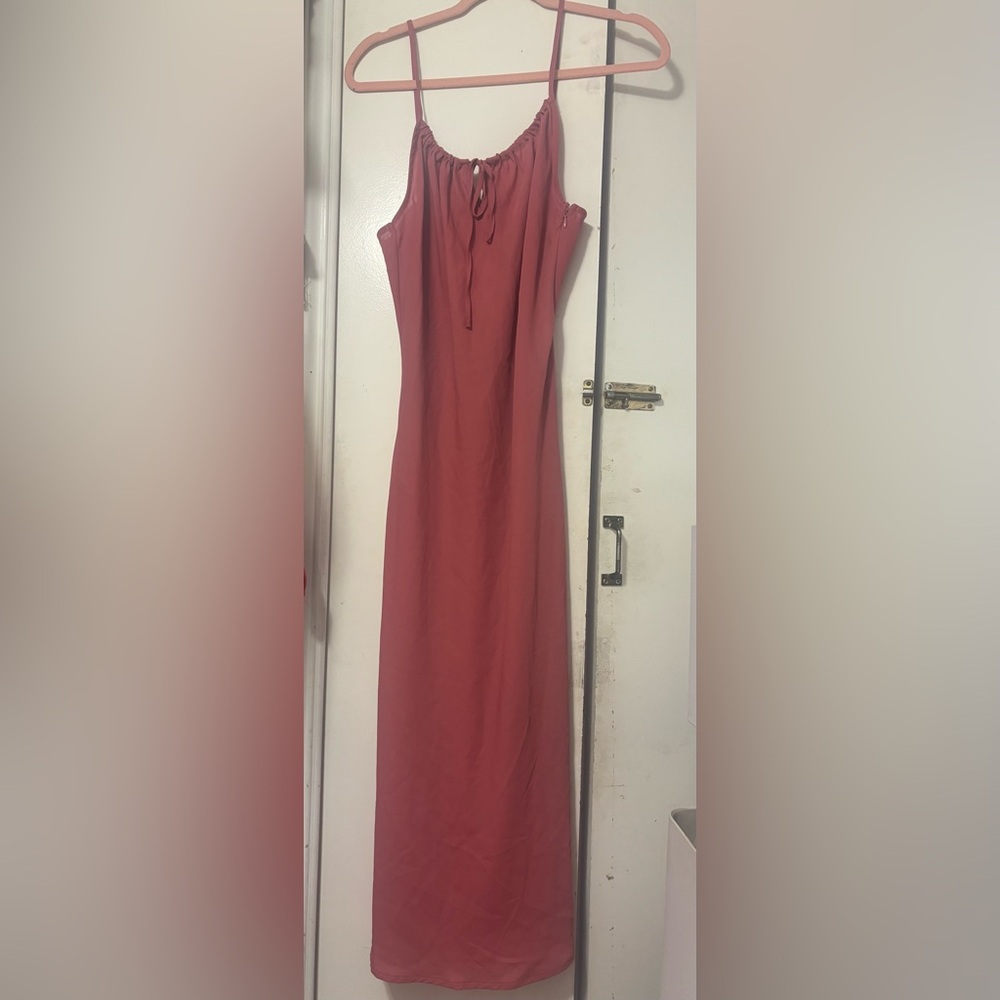 Forever 21 Dusty Rose Spaghetti Strap Maxi Dress